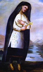 Portrait of Kateri Tekakwitha - Father Claude Chauchetière
