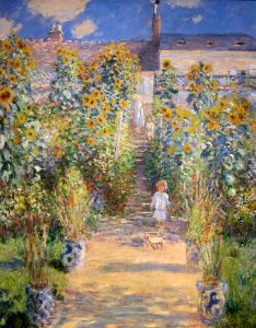 The artist's garden at Vétheuil - Claude Monet