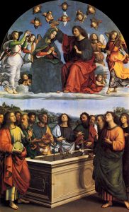 The Coronation of the Virgin, from the Oddi Altarpiece - Raphael